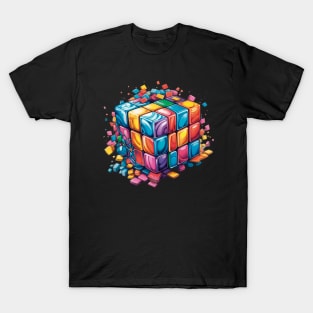 Rubik Cube Retro Design T-Shirt